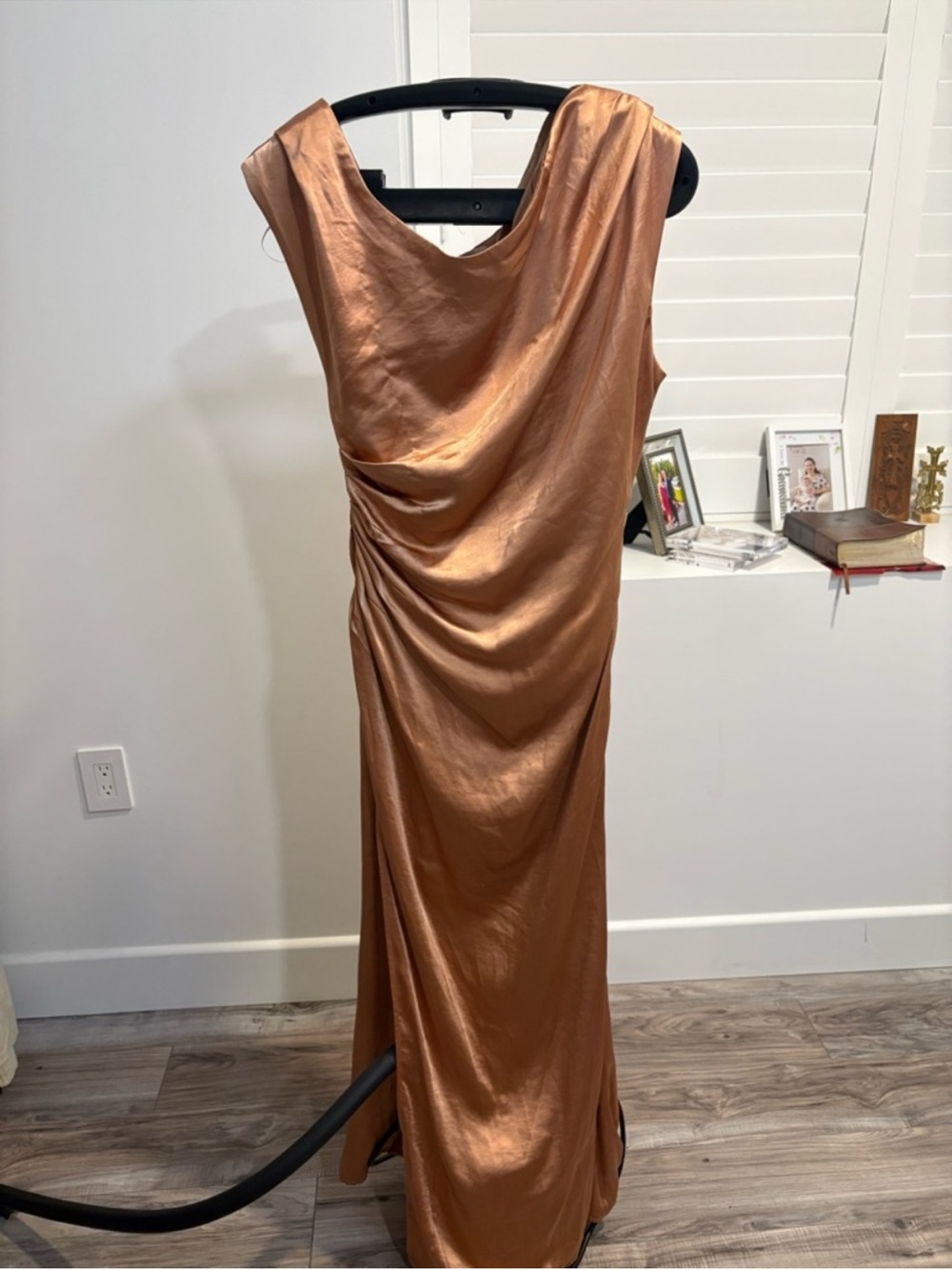 Elliatt Copper Satin Maxi Dress Nordstrom’s
